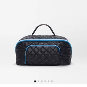 MZ Wallace Black and Blue Cosmetic Bag